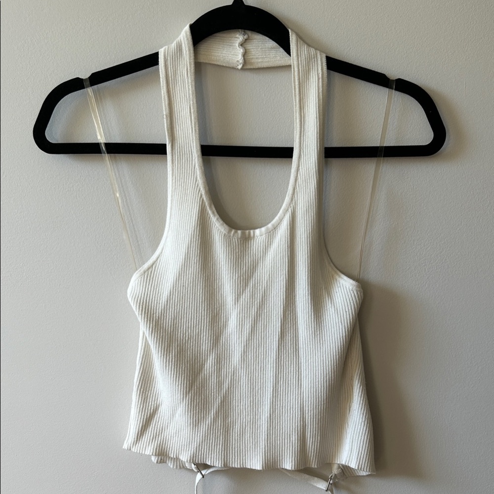 Ribbed Halter Top